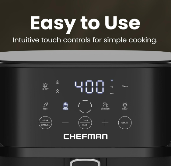 Chefman Air Fryer – 6 QT Compact Airfryer